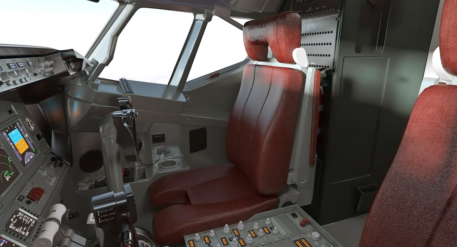 3d Boeing 737 800 With Interior Delta Air Lines Rigged