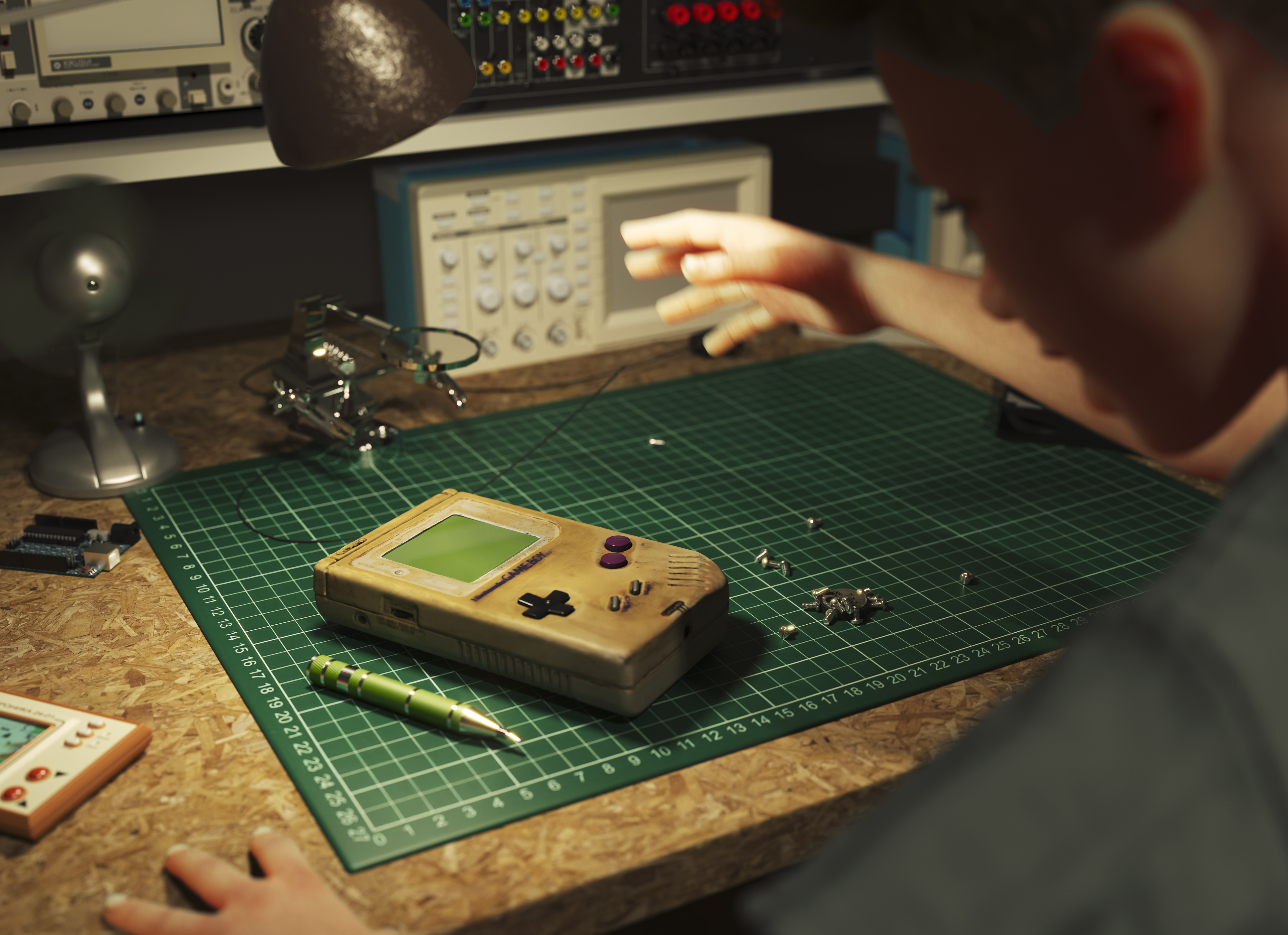 retro gameboy 3d model retro gameboy 3d model