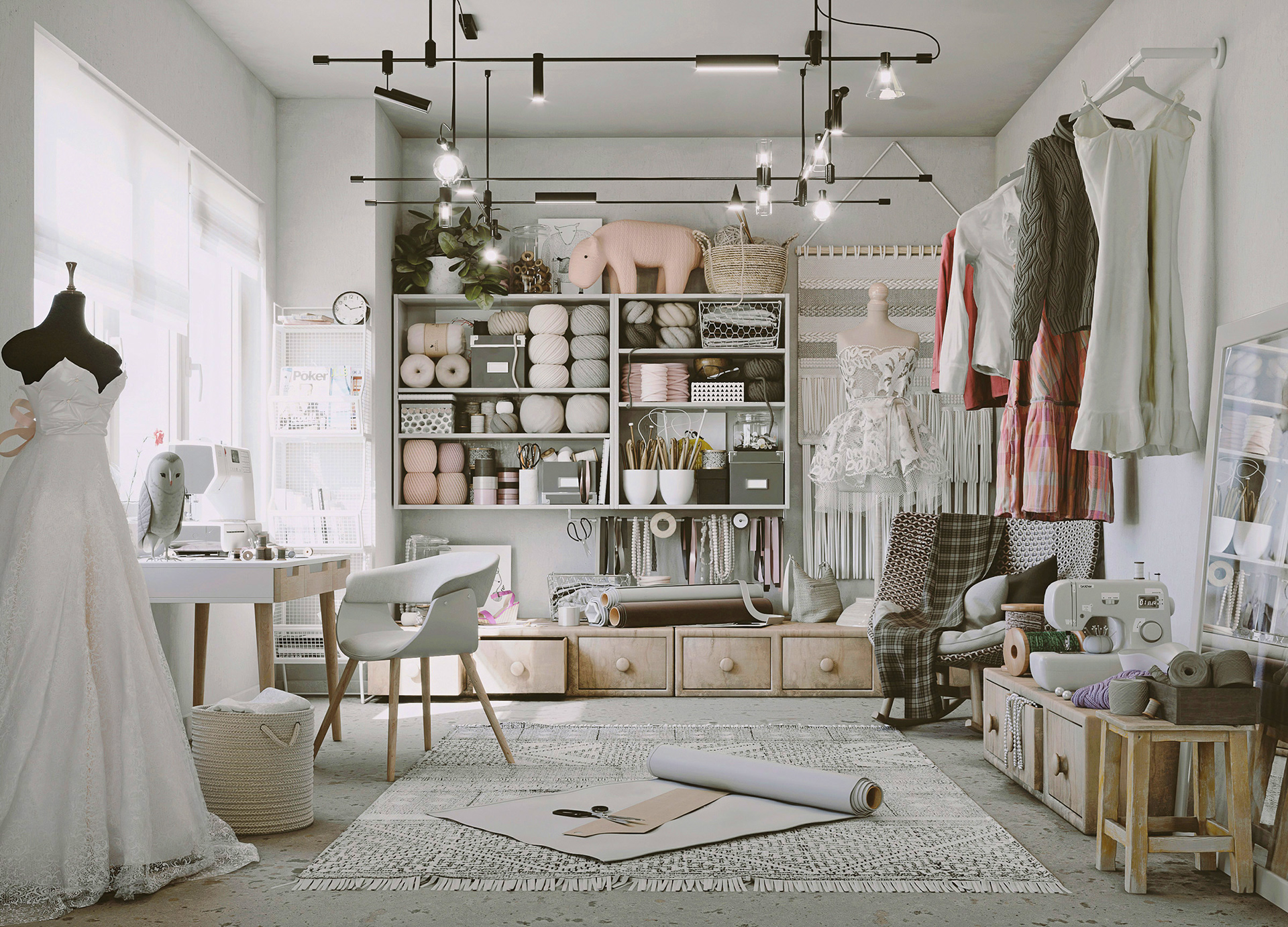 craft room 3d model turbosquid clothes design room 3d model turbosquid