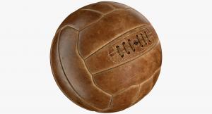 vintage soccer ball 3d model turbosquid
