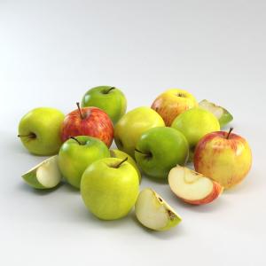 3d model of apples