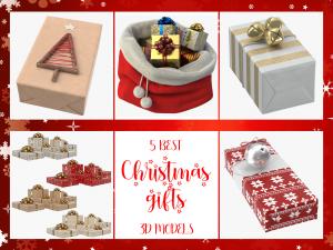 top 5 christmas gifts 3d models