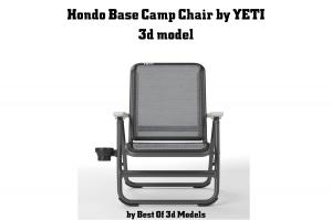 modern outdoor camp chair yeti 3d model