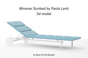 miramar sun bed 3d model