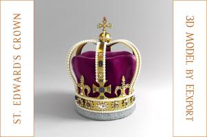 royal crown 3d model 