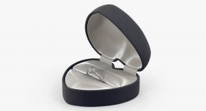 velvet gift box with diamond ring 3d model turbosquid