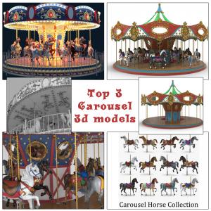 best carousel 3d models turbosquid