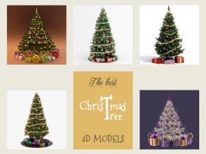 the best christmas tree 3d models turbosquid