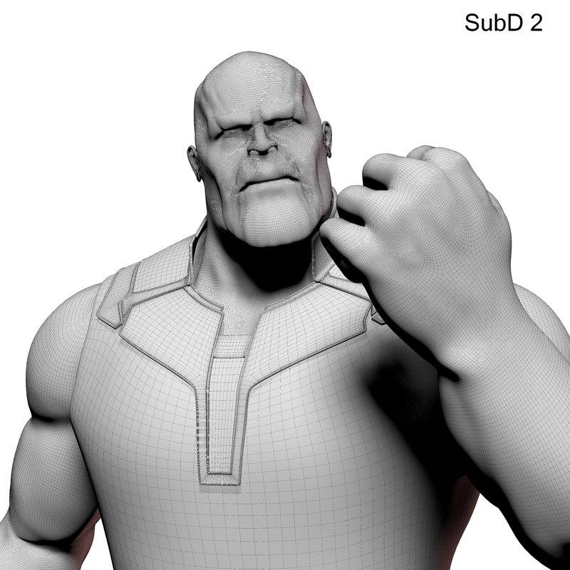 Thanos 3d Model Rigged Best Of 3d Models