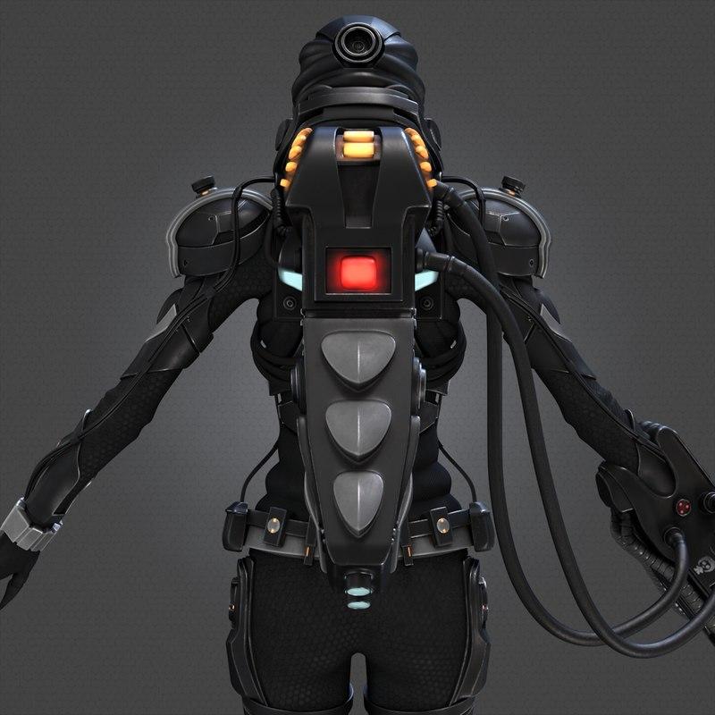 Sci Fi Cyborg Female 3d Model Best Of 3d Models
