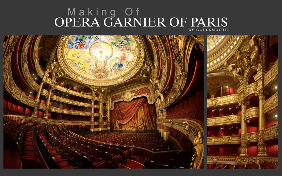 making of opera garnier of Paris 3d model turbosquid