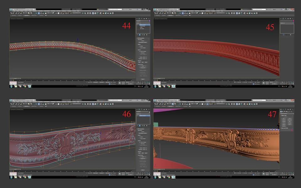 detailed carvings opera interior 3d model turbosquid