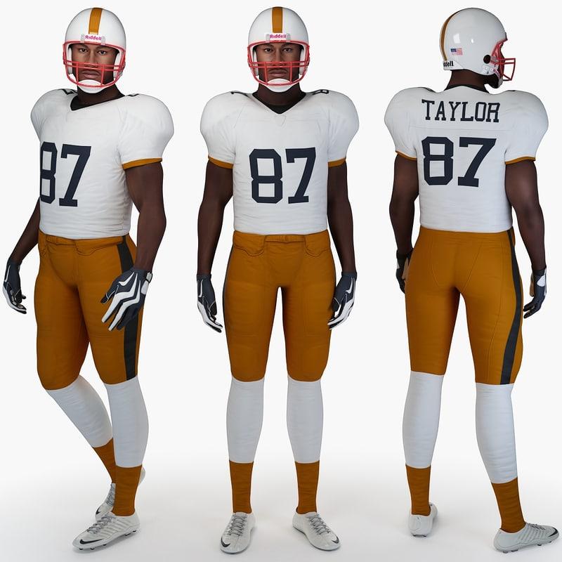 Football Player 3d Model Rigged Best Of 3d Models