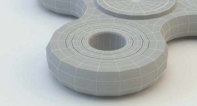 3d model of a fidget hand spinner