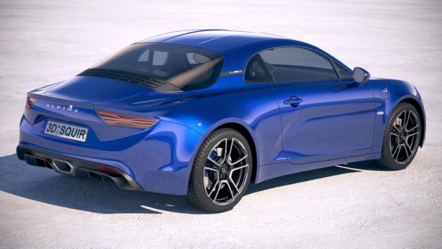 3d model of an Alpine A110 2018