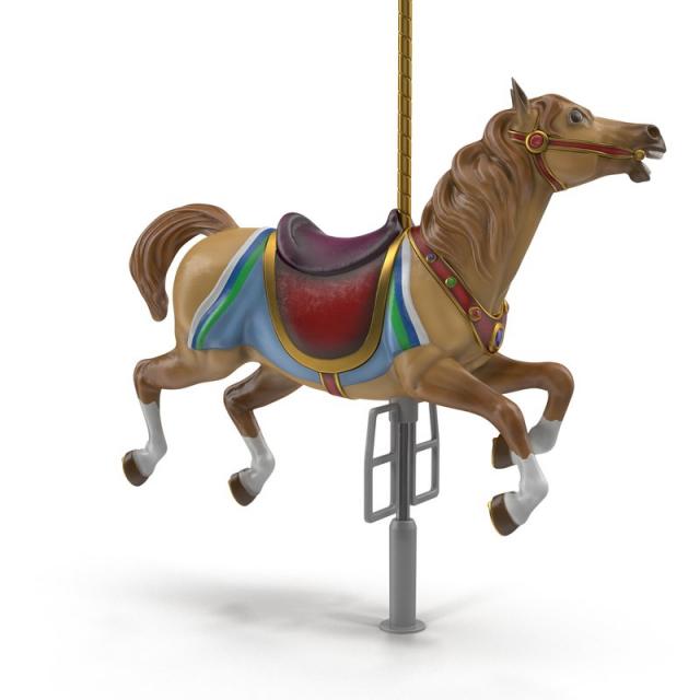  カルーセル horse for carousel 3d model turbosquid