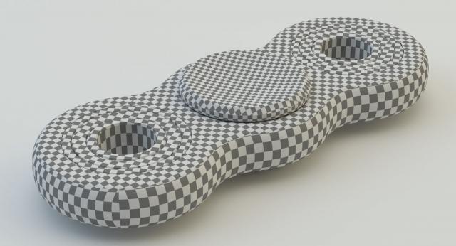 3d model of a fidget hand spinner