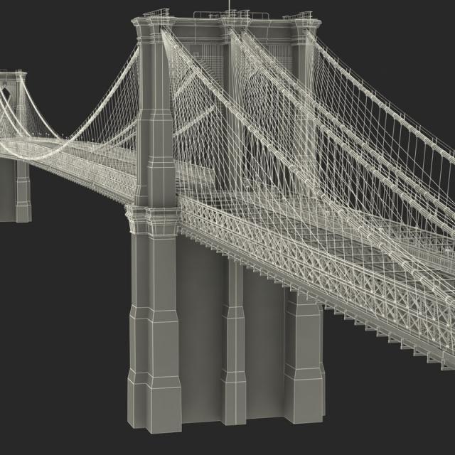 tourist attractions new york 3d model turbosquid first fixed crossing across the East River 3d model turbosquid