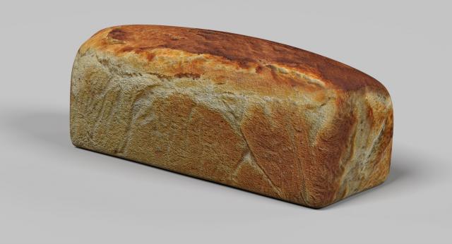loaf of bread 3d model