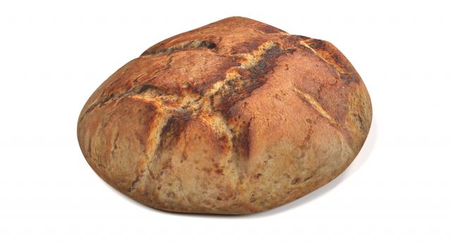 round bread 3d model