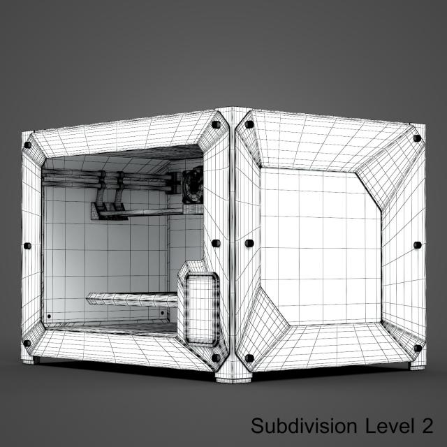 3d model of a 3d printer