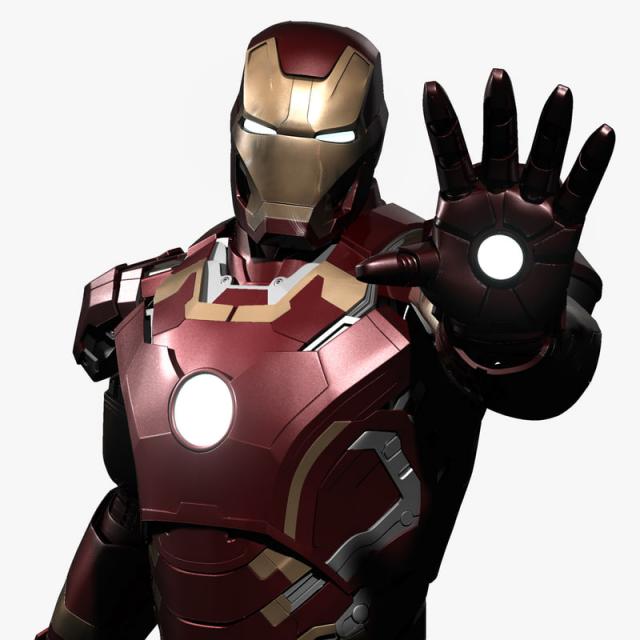 iron man power pose 3d model turbosquid