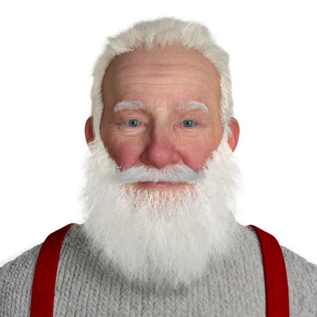 santa claus realistic 3d model turbosquid