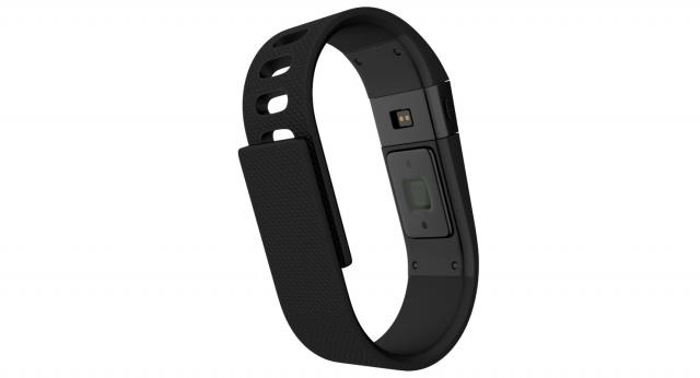 black fitness bracelet 3d model