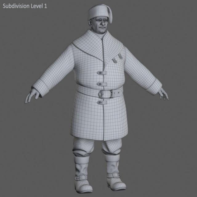 Babbo Natale full body 3d model turbosquid 3ds max
