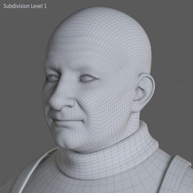 santa claus face 3ds max 3d model turbosquid