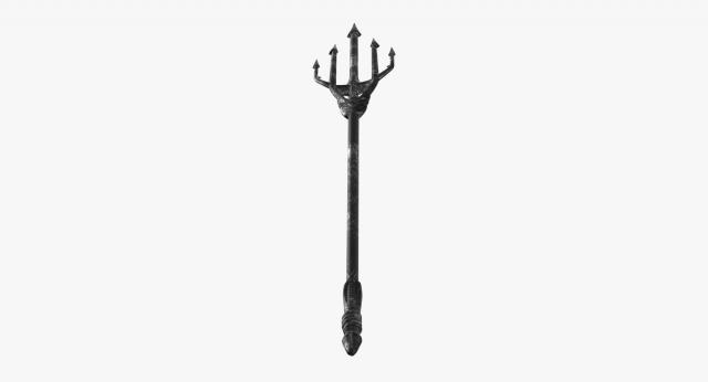 Aquaman trident 3d model 3d model trident