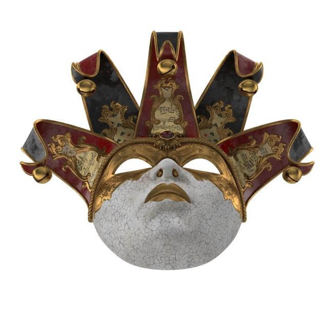costume venetian mask 3d model turbosquid