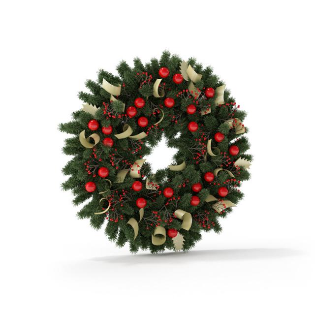 holidays wreath 3d model christmas wreath 3d model