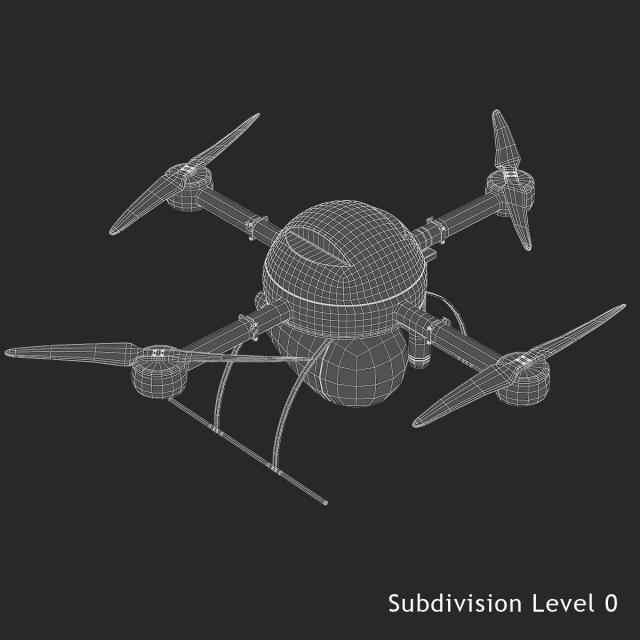 delivery drone 3d model