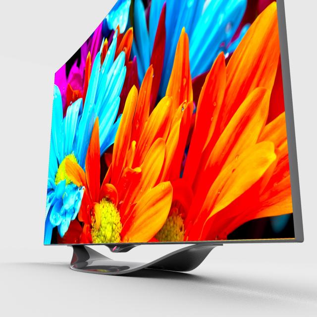 3d model of an oled tv