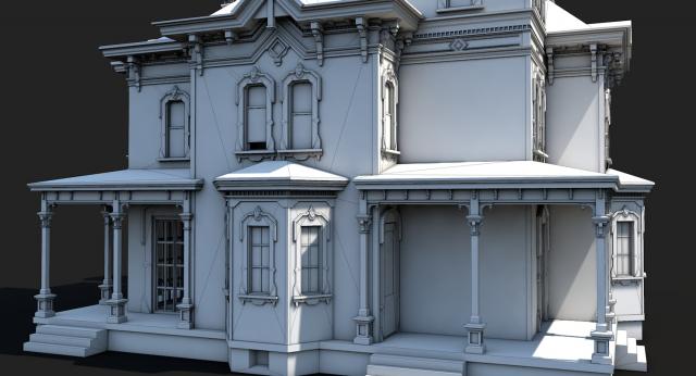 3d model old house