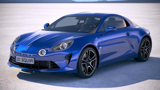 3d model of an Alpine A110 