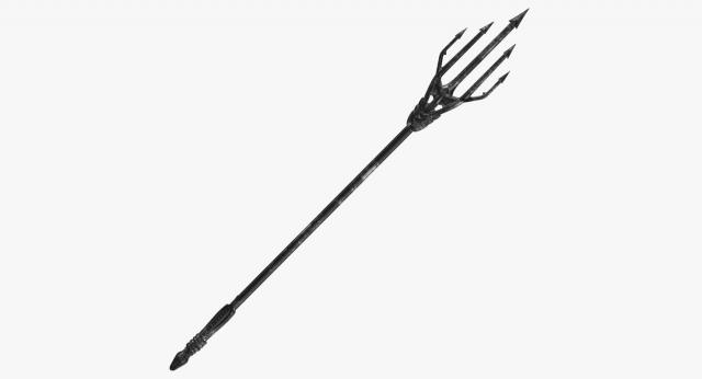 Aquaman trident 3d model 3d model trident