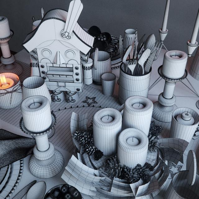 christmas decoration 3d model turbosquid