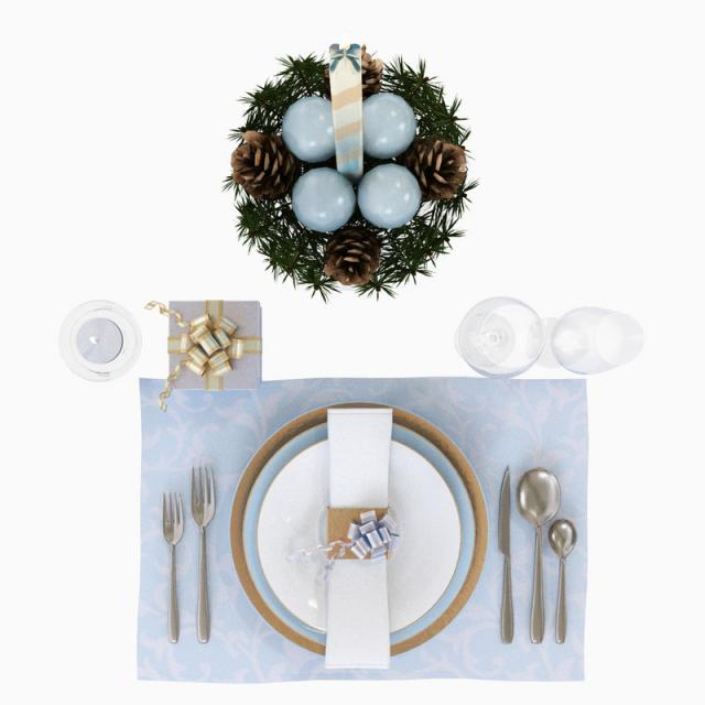 xmas setting tableware 3d model turbosquid christmas tableware 3d model turbosquid