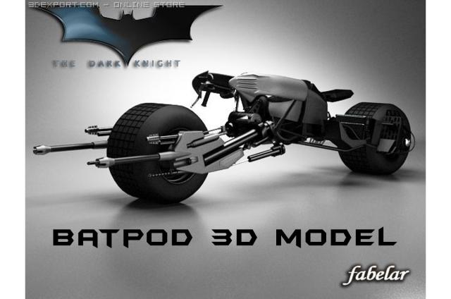batpod 3d model 3dexport