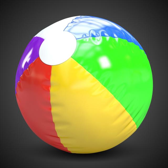 beach ball 3d model