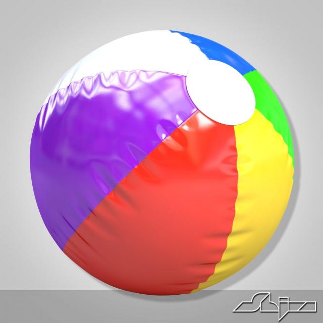 beach ball 3d model