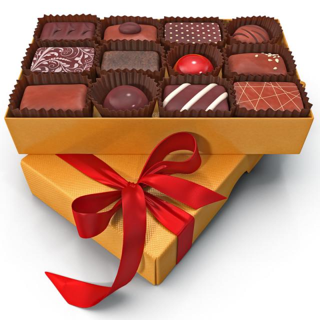 box of chocolates 3d model turbosquid