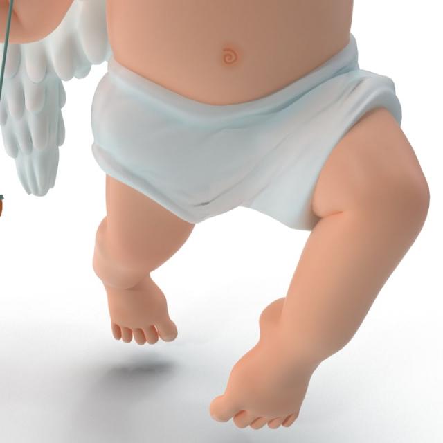 baby cupid 3d model turbosquid
