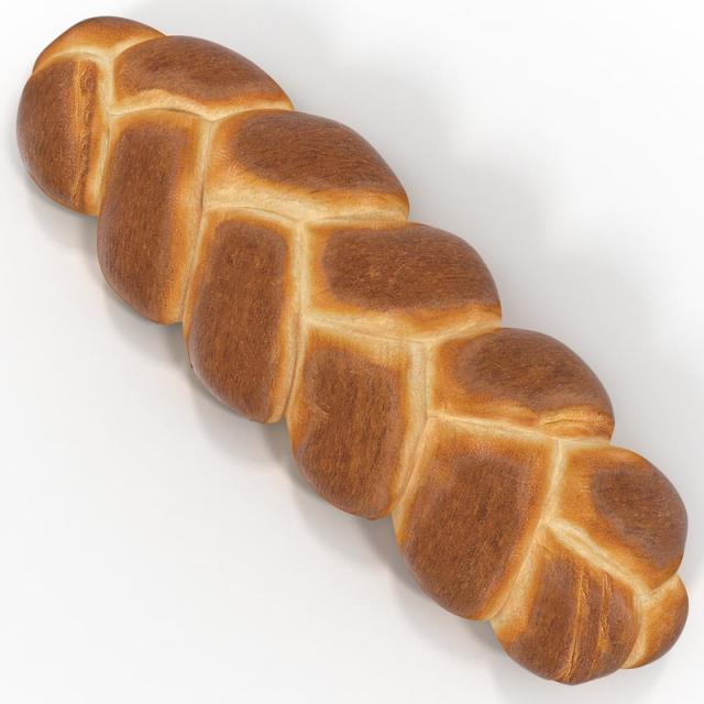 jewish bread 3d model turbosquid