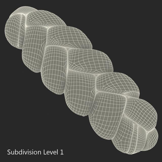 israeli challah bread 3d model turbosquid 3dsmax maya