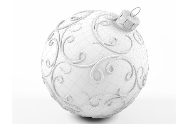 christmas tree decor 3d model turbosquid