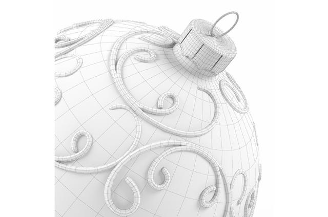 xmas tree decor 3d model turbosquid