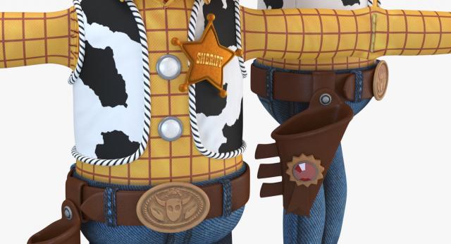 cartoon woody 3d model turbosquid